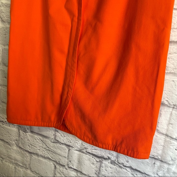 ESCADA VINTAGE Bright Orange Pencil Skirt - Picture 6 of 11